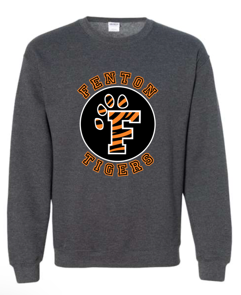 Adult - HeavyWeight Crew Sweatshirt - Fenton Tiger Circle