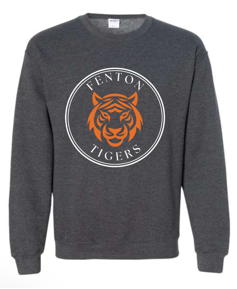 Adult - HeavyWeight Crew Sweatshirt - Circle Tiger