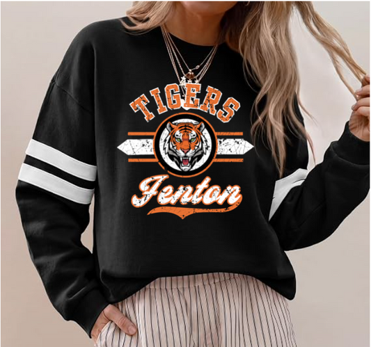 Fenton - Varsity Striped Crew Neck