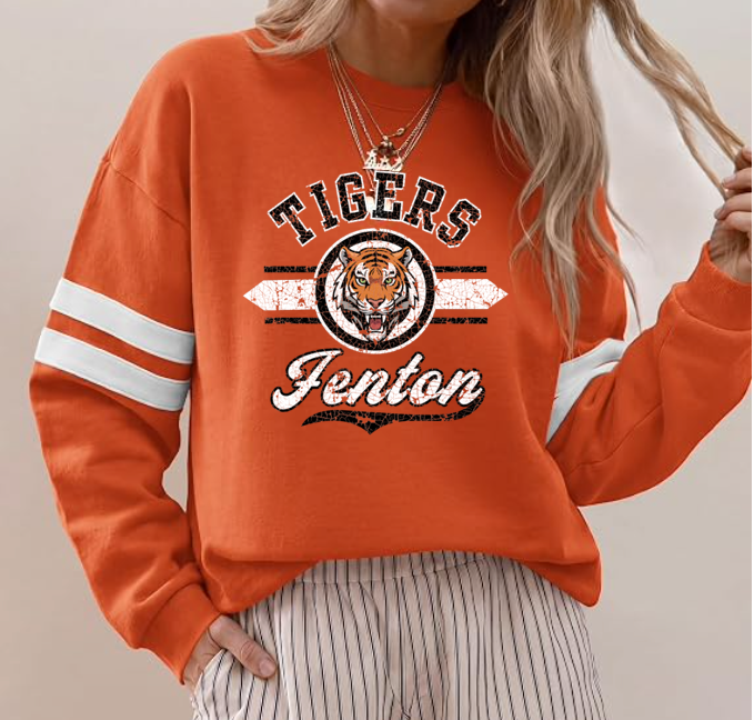 Fenton - Varsity Striped Crew Neck