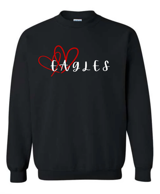 Adult - HeavyWeight Crew Sweatshirt -  Hearts