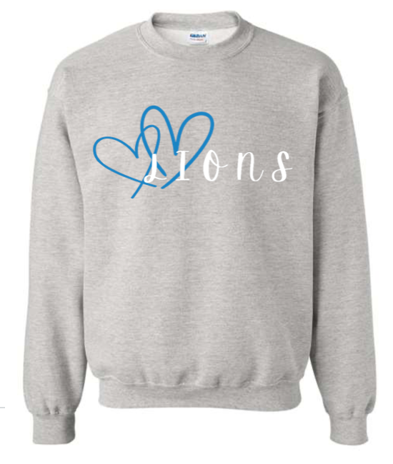 Adult - Heavyweight Crewneck Sweatshirt - Detroit Lions
