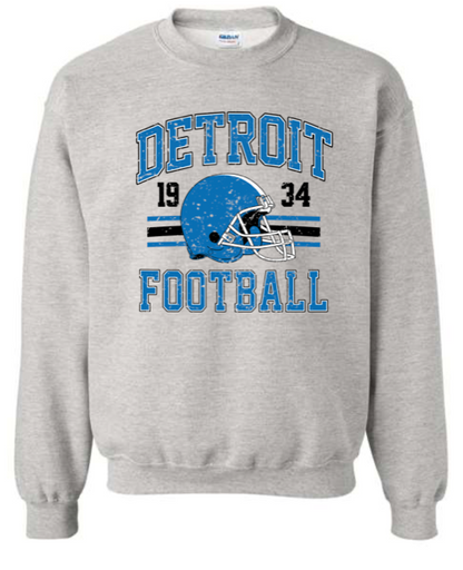 Adult - Heavyweight Crewneck Sweatshirt - Detroit Lions