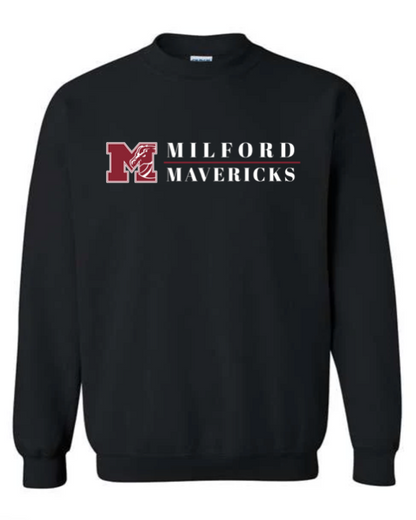 Adult  - Heavyweight Crewneck Sweatshirt - Milford Mavericks