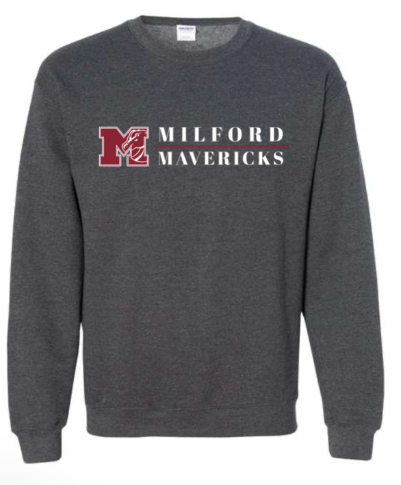 Child - Heavyweight Crewneck Sweatshirt - Milford Mavericks