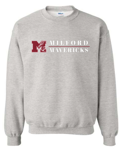Adult  - Heavyweight Crewneck Sweatshirt - Milford Mavericks