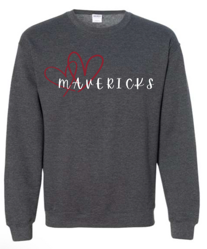 Child - Heavyweight Crewneck Sweatshirt - Milford Mavericks