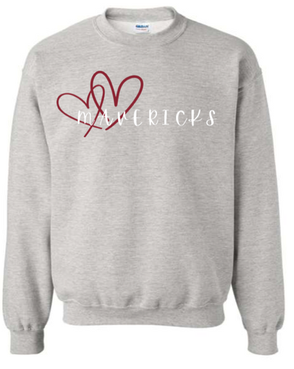 Child - Heavyweight Crewneck Sweatshirt - Milford Mavericks