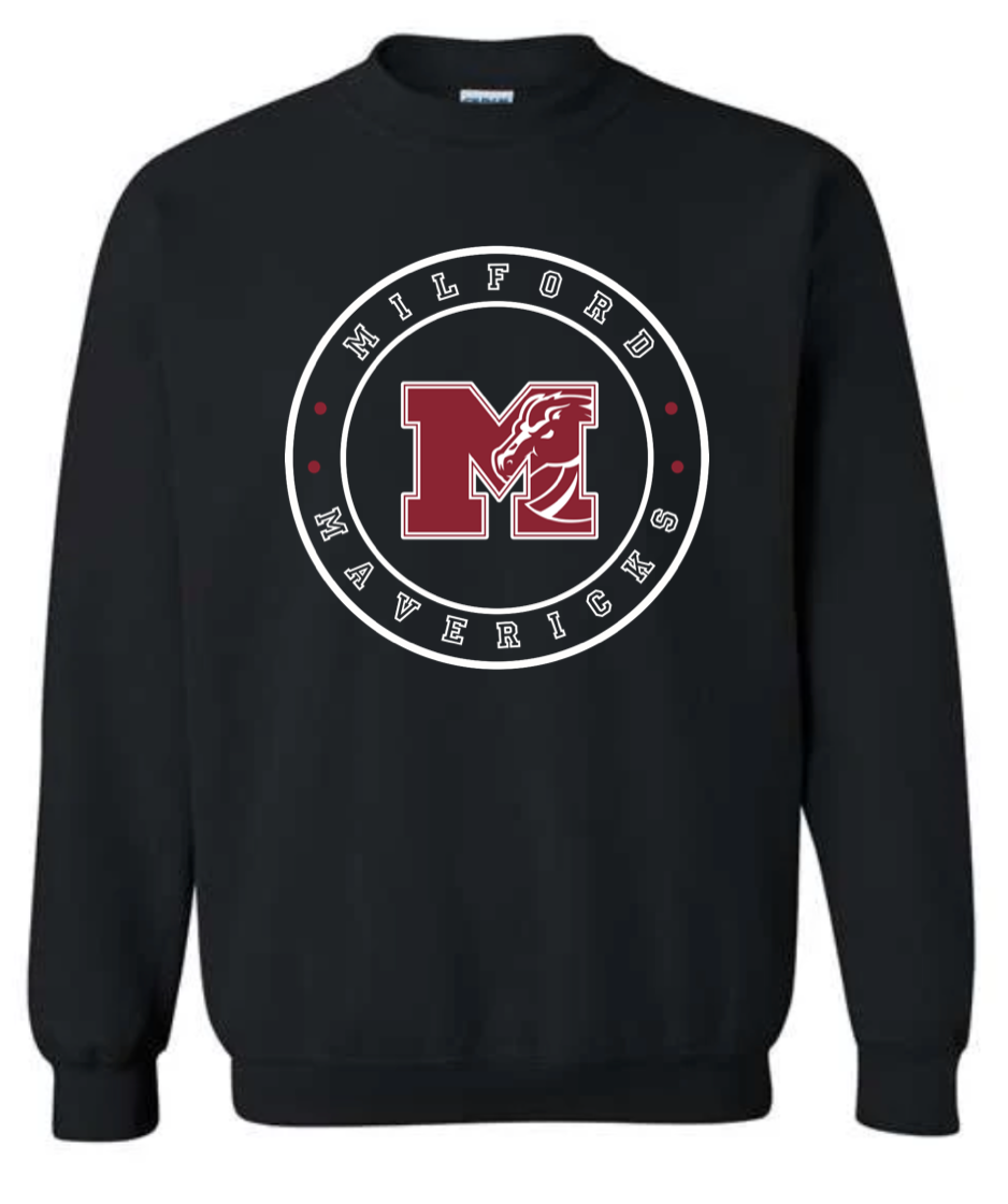 Adult  - Heavyweight Crewneck Sweatshirt - Milford Mavericks