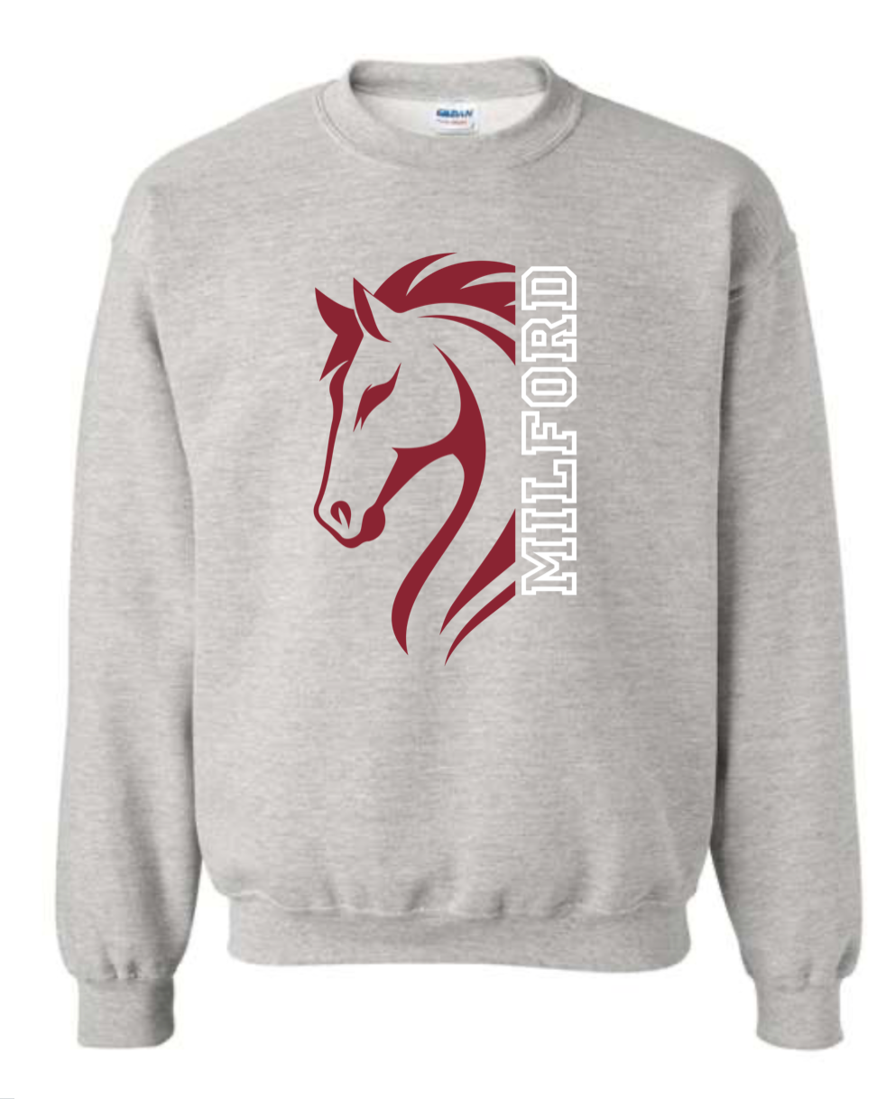 Adult  - Heavyweight Crewneck Sweatshirt - Milford Mavericks