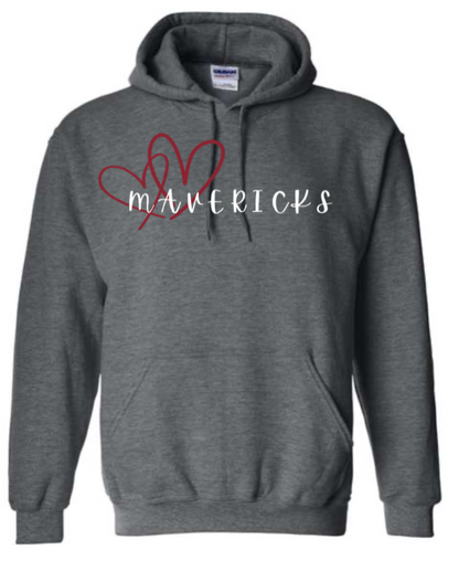 Child - Heavyweight Hooded Sweatshirt - Milford Mavericks